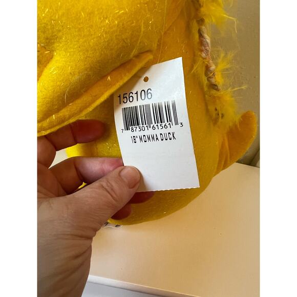 Retired Vintage Annalee Easter Duck W/Straw Hat 2006 - Picture 3 of 9